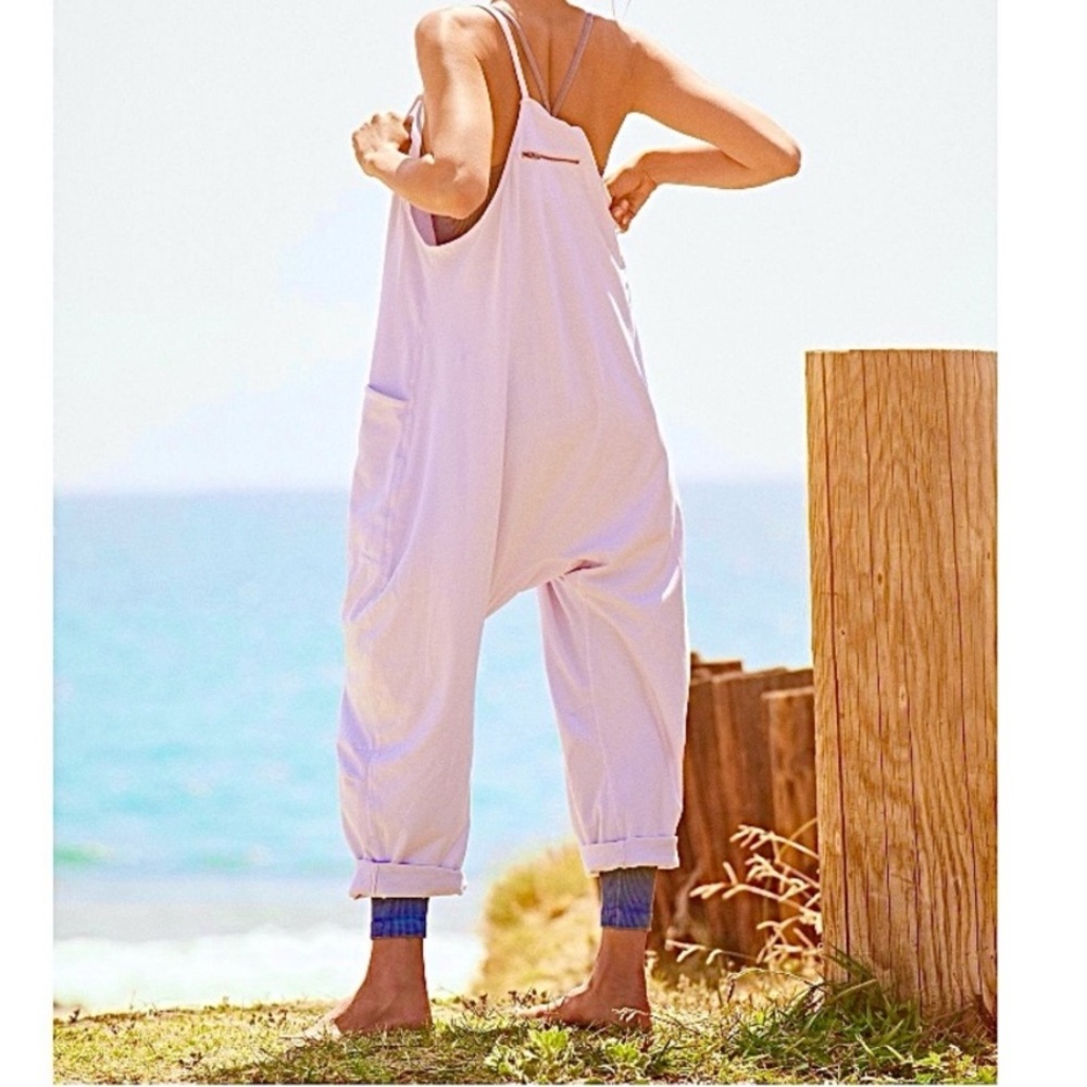 NWT Free People Movement Hot Shote Onesie in Rose Quartz - Picture 4 of 10